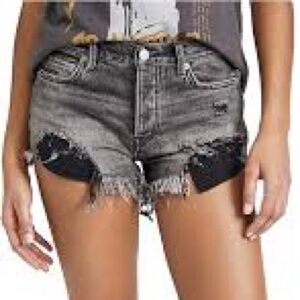 Free people good vibrations cutoff denim shorts size 31
